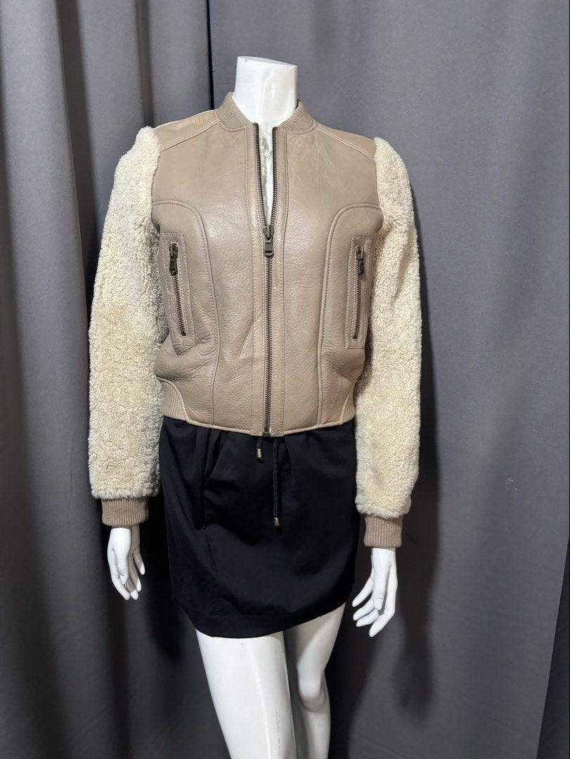 Max Mara Max &Co Shearling Leather Jacket (Category: Coats, Jackets and Outerwear) located in Baguio. Submitted by thecollector2600 (Listing ID 1468311261, Image 2). Description: As new 18” x 20” Small to medium fit.