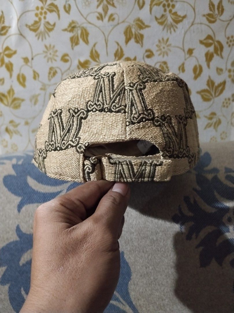 Max Mara monogram baseball cap (Category: Luxury Accessories) located in Talacogon. Submitted by clsthrifty (Listing ID 1468629401, Image 3). Description: *Authentic *Good as new *Size Large (58) *I don't know if issue yang natanggal ibang letra ng care tags kasi I tried to remove the price code of the ukayan owner *See last pic.