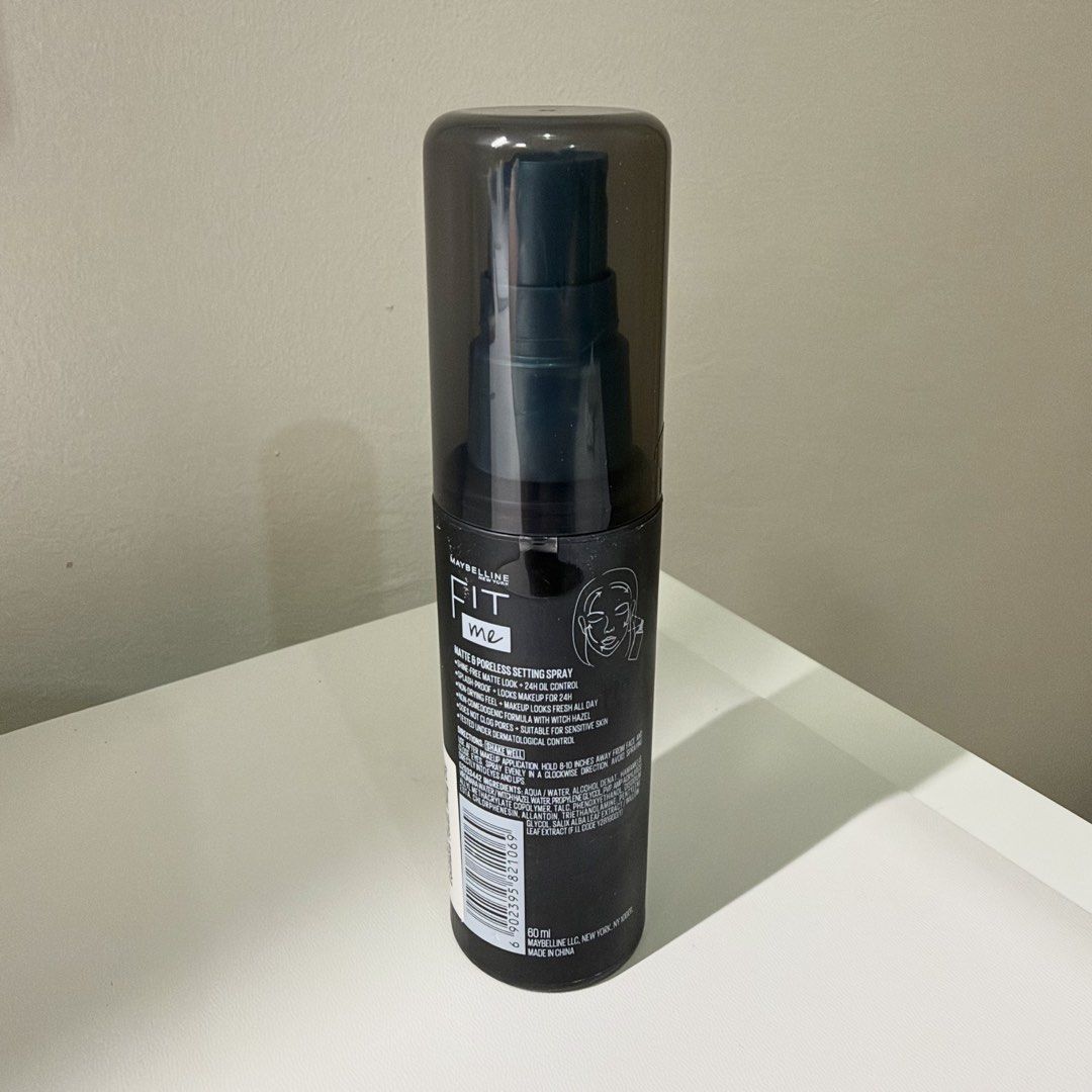Maybelline Fit Me Matte + Poreless Setting Spray (Category: Makeup) located in Quezon City. Submitted by aj.mnl (Listing ID 1468601667, Image 2). Description: ~75-80% full 🏷️ Also available as a SET: Maybelline Fit Me Matte + Poreless - Primer - Foundation (shade 118) - Setting spray.