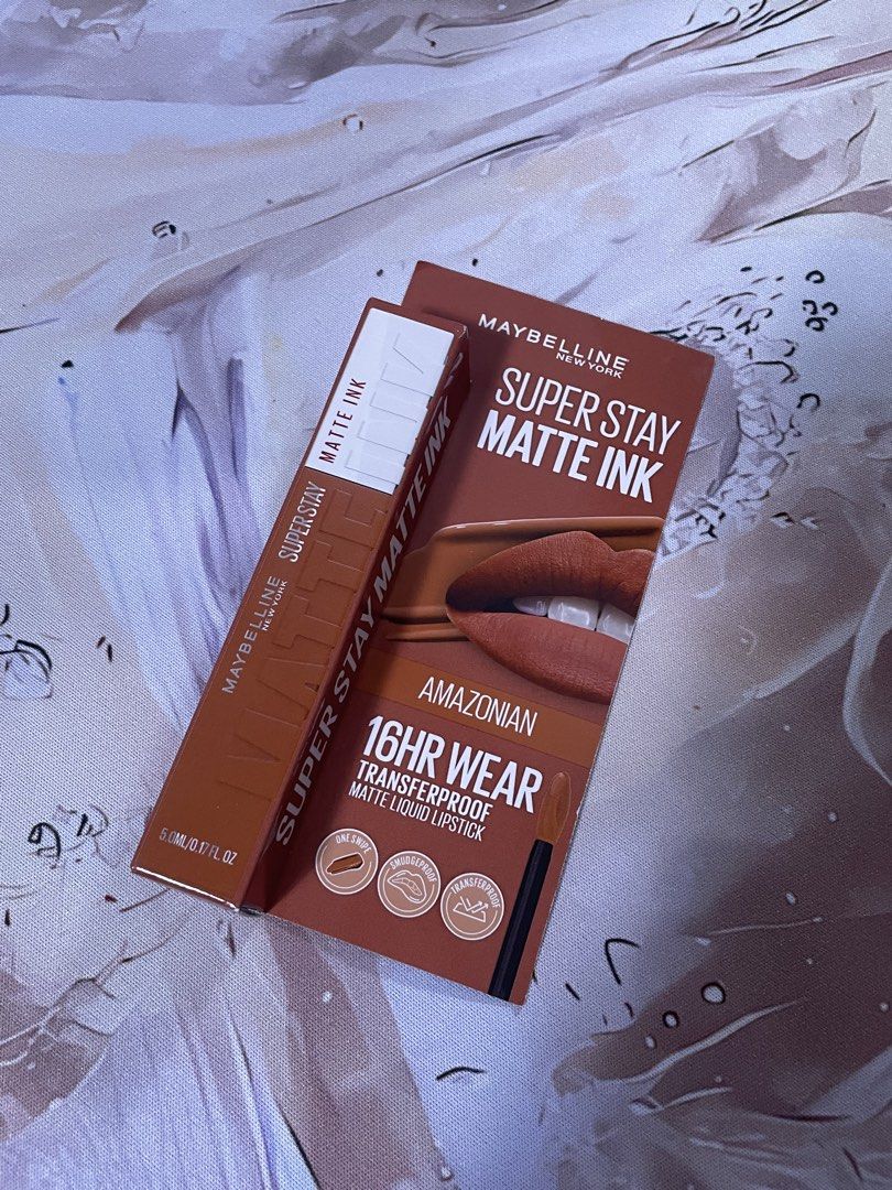 Maybelline Superstay Matte Ink - Amazonian (Category: Makeup) located in Antipolo. Submitted by reieeja (Listing ID 1468697221, Image 1). Description: sealed. unsealed and swatched available for 170.
