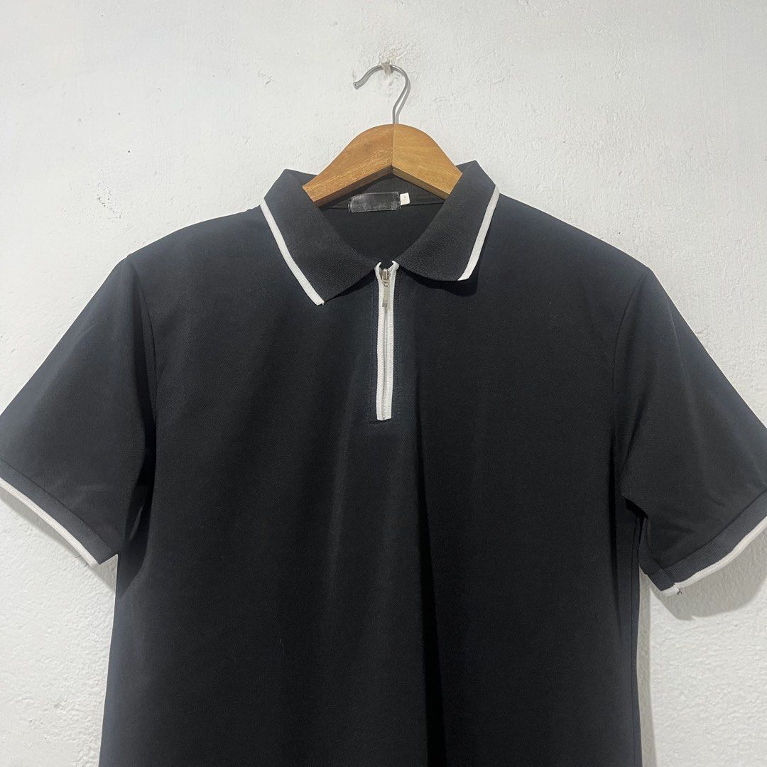 Men's Quarter Zip Polo Shirt [Small] (Category: Tshirts & Polo Shirts ) located in Quezon City. Submitted by jpsstore (Listing ID 1468651047, Image 2). Description: Size: Small Width: 18" Length: 26" No issue MOP: Gcash SHIPPING: J&t | Lalamove .