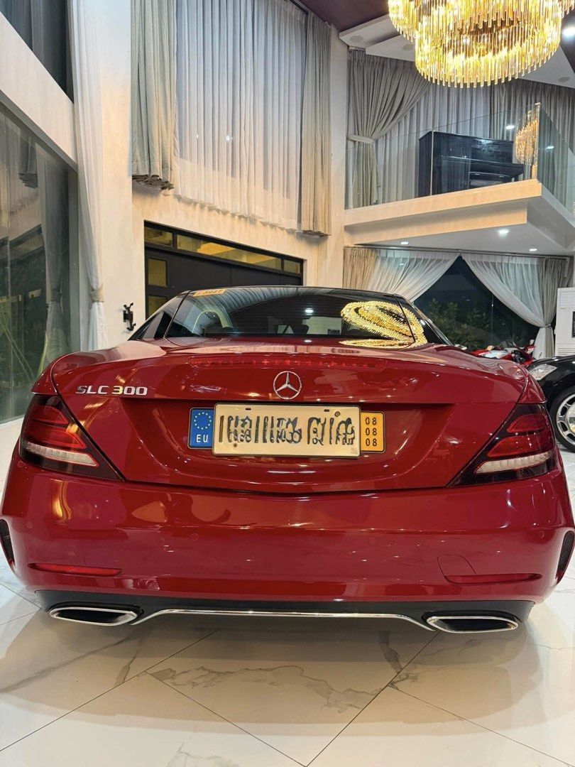 Mercedes-Benz SLC 300 Auto (Category: Used Cars) located in Manila. Submitted by jenceld (Listing ID 1468636353, Image 3). Description: 2017 MERCEDES BENZ SLC300 (LIKE NEW) Convertible 9Speed Automatic Transmission 29k kms TurboCharged Engine Luxury 2 Door HardTop Roadster AMG Sports Package Glass Roof Harman/Kardon Speakers Registered Complete Original Papers NO HIDDEN ISSUE Php 3,300,000 Negotiable in personal.