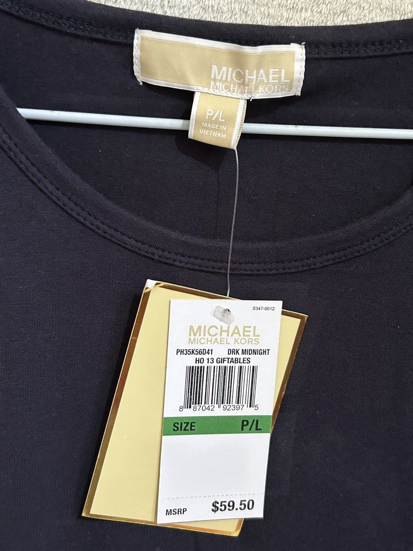 Michael Kors Longsleeve Blouse (Category: Blouses) located in Baguio. Submitted by previouslymine.10 (Listing ID 1468548524, Image 2). Description: - brand new - size P/L (petite large) - product size: shoulders 15 inches, length 26 inches.