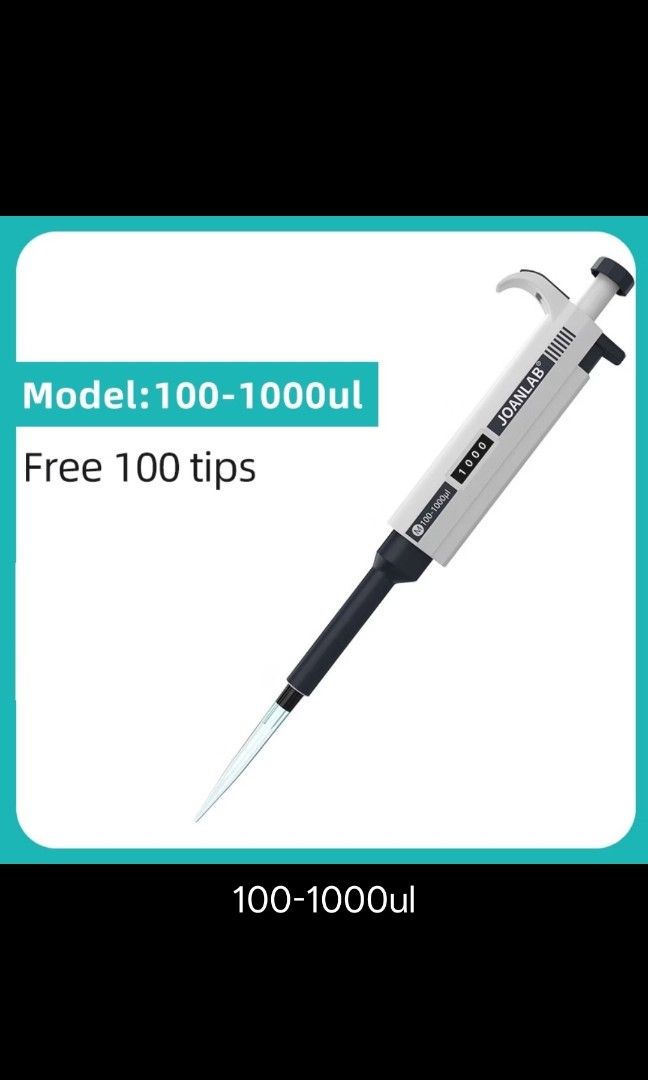 Micropipette (Authentic) JOANLAB (Category: Looking For) located in Manila. Submitted by silentdragon_c354eb (Listing ID 1468606749, Image 1). Description: JOANLAB Micropipette Laboratory Automatic Digital Adjustable Plastic Pipette Chemistry Lab Equipment. •Model:100-1000ul •Free 100 tips.