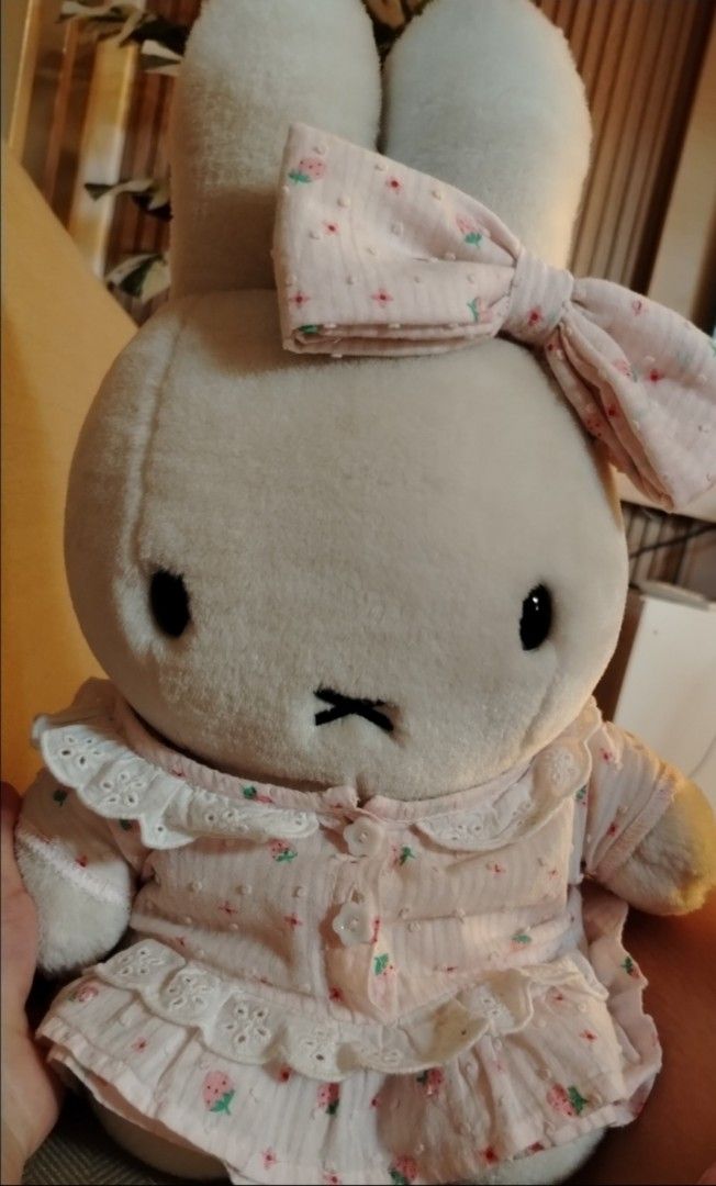 Miffy pink (Category: Plushies & Soft Toys) located in Cavite. Submitted by xnyukina (Listing ID 1468505973, Image 1). Description: Sofer cute pink miffy strawberry 🍓🌸 Vintage na and rare fast shipment Location general trias cavite Legitimacy on fb just pm me^^.