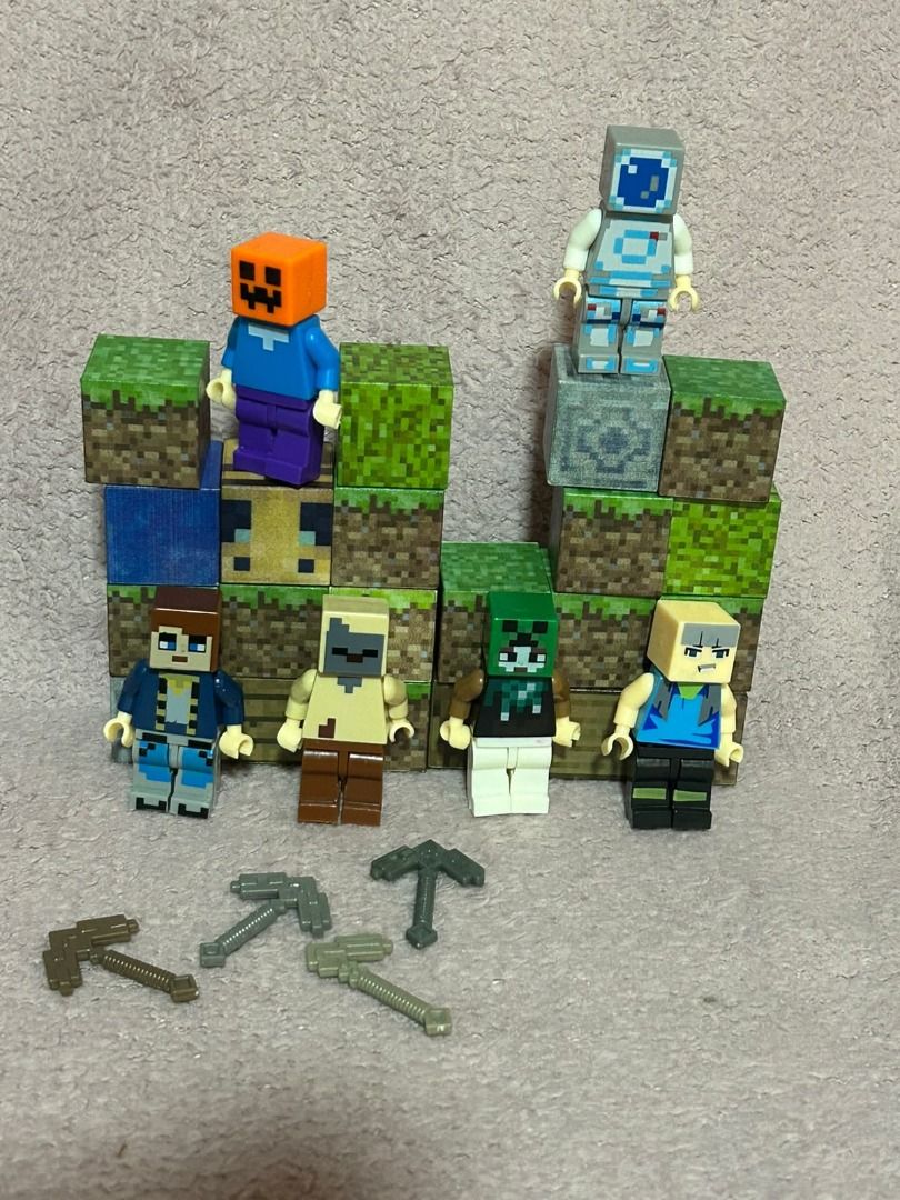 Minecraft Minifigures and Magnetic Blocks Bundle (Category: Lego & Building Sets) located in Las Pinas. Submitted by whatzupriley (Listing ID 1468548820, Image 1). Description: Minecraft Take all bundle.