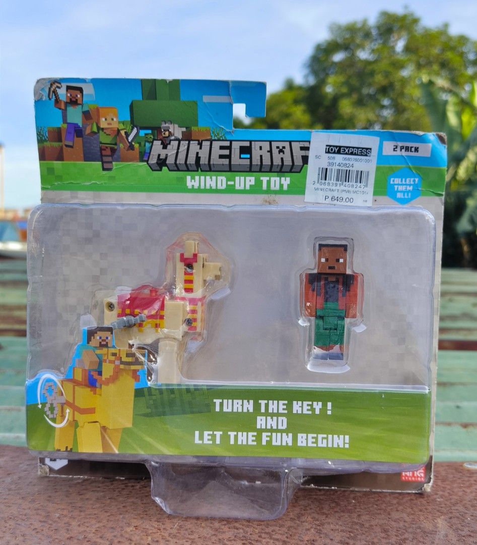 Minecraft Wind-Up Toy 2 Pack Llama Action Figure (Category: Designer & Blind Box Toys) located in Caloocan City. Submitted by .7912. (Listing ID 1468686826, Image 1). Description: Damaged box unopened tear on the box Lalamove J&T Express.