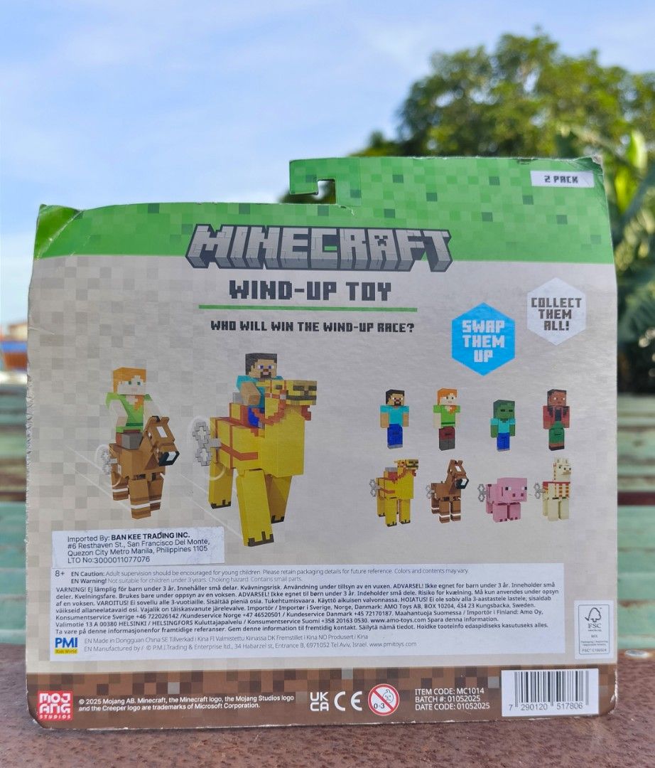 Minecraft Wind-Up Toy 2 Pack Llama Action Figure (Category: Designer & Blind Box Toys) located in Caloocan City. Submitted by .7912. (Listing ID 1468686826, Image 2). Description: Damaged box unopened tear on the box Lalamove J&T Express.