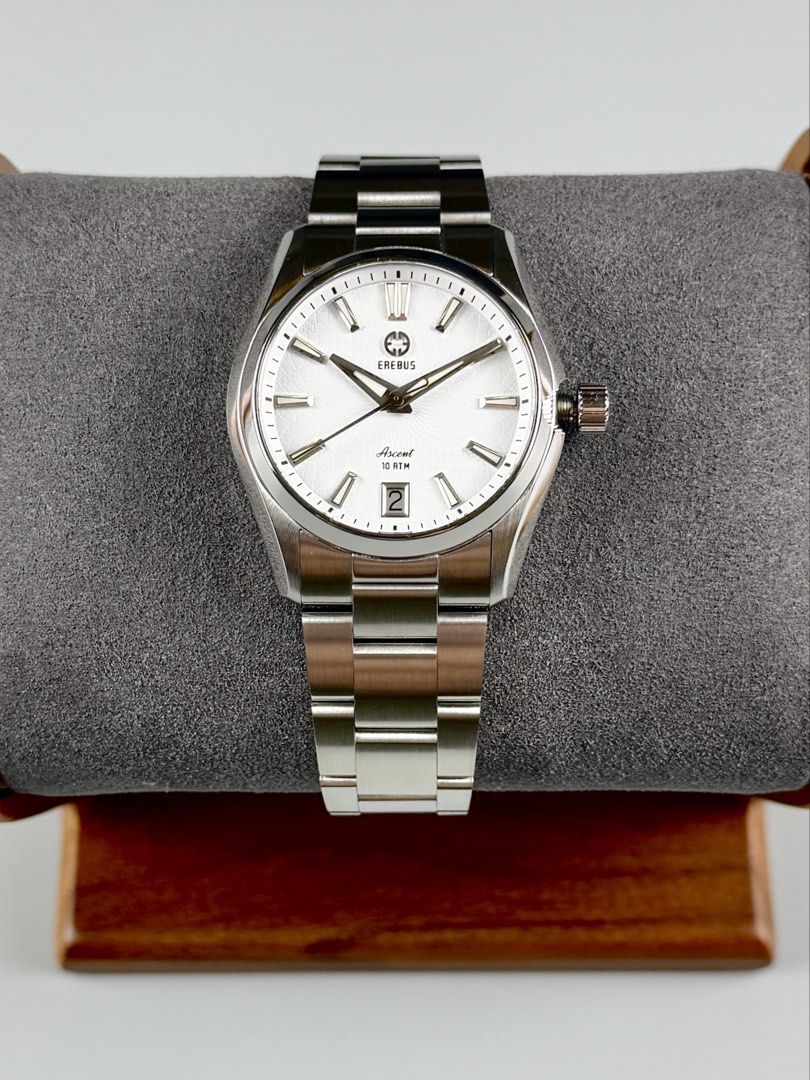 MINT Erebus “Ascent 36 - White Helix” Hi-Beat Automatic Microbrand w/ Extras (Category: Men's Watches) located in Quezon City. Submitted by fluxcapacitorjp (Listing ID 1468672018, Image 2). Description: MINT Erebus “Ascent 36 - White Helix” Hi-Beat Automatic Microbrand w/ Extras *Erebus is a well respected microbrand founded by Jody Mugrove of Just One More Watch in year 2022. - Can be rated 9.5/ 10, in very good condition. - Complete set with or