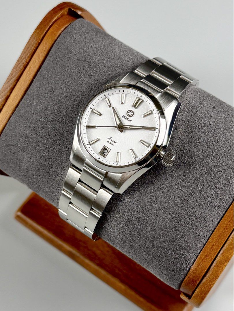 MINT Erebus “Ascent 36 - White Helix” Hi-Beat Automatic Microbrand w/ Extras (Category: Men's Watches) located in Quezon City. Submitted by fluxcapacitorjp (Listing ID 1468672018, Image 3). Description: MINT Erebus “Ascent 36 - White Helix” Hi-Beat Automatic Microbrand w/ Extras *Erebus is a well respected microbrand founded by Jody Mugrove of Just One More Watch in year 2022. - Can be rated 9.5/ 10, in very good condition. - Complete set with or