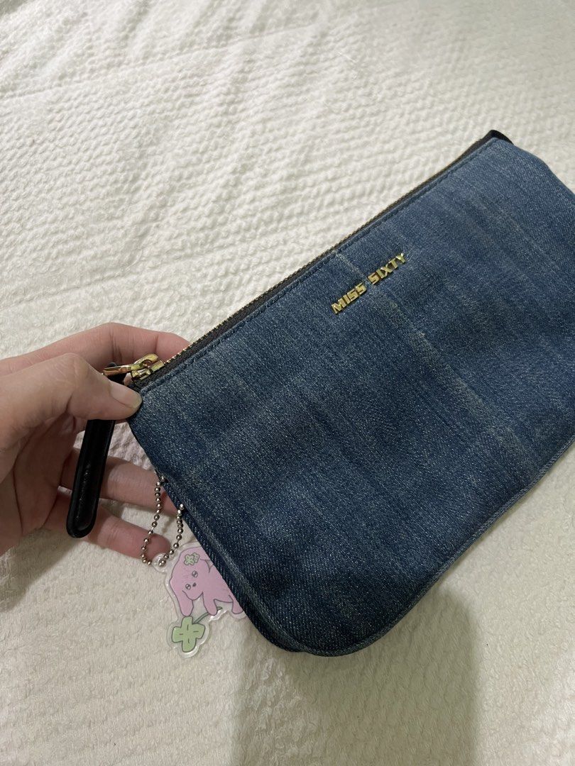 Miss Sixty Denim Long Wallet Orig💯 (Category: Luxury Bags & Wallets) located in Cebu City. Submitted by sexyclosetph2.0 (Listing ID 1468563674, Image 2). Description: Orig💯 In great condition Color rate 10/10 Still very gold hardwares Many compartment Fits phones .