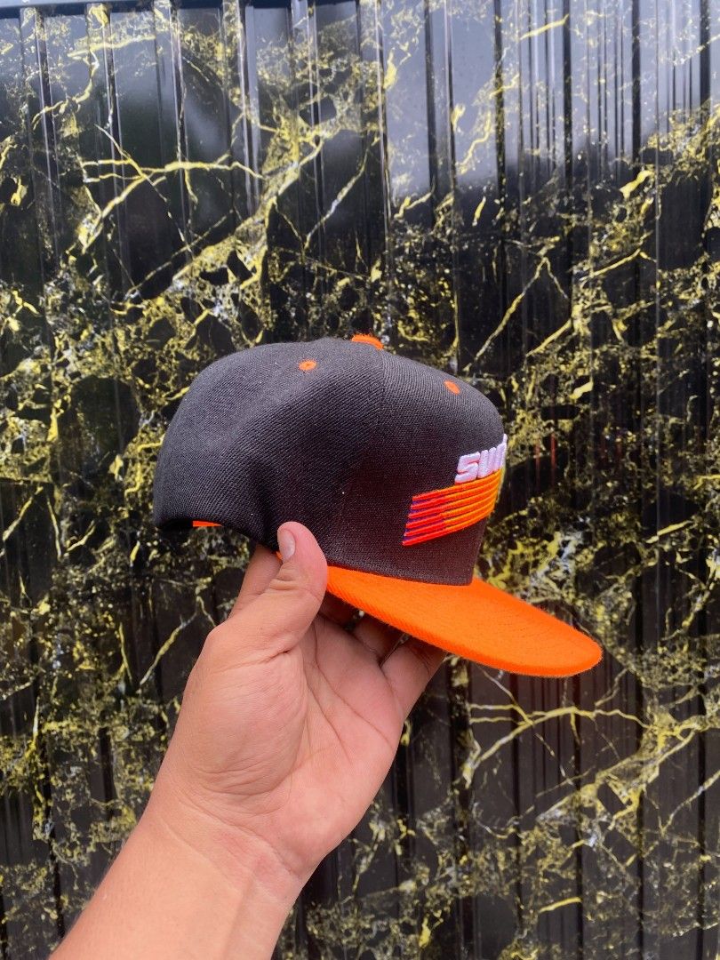 Mitchell And Ness X Phoenix Suns Snapback (Category: Caps & Hats) located in Zamboanga. Submitted by thriftbyeems (Listing ID 1468572951, Image 3). Description: Baka gusto mo? authentic pm lang.