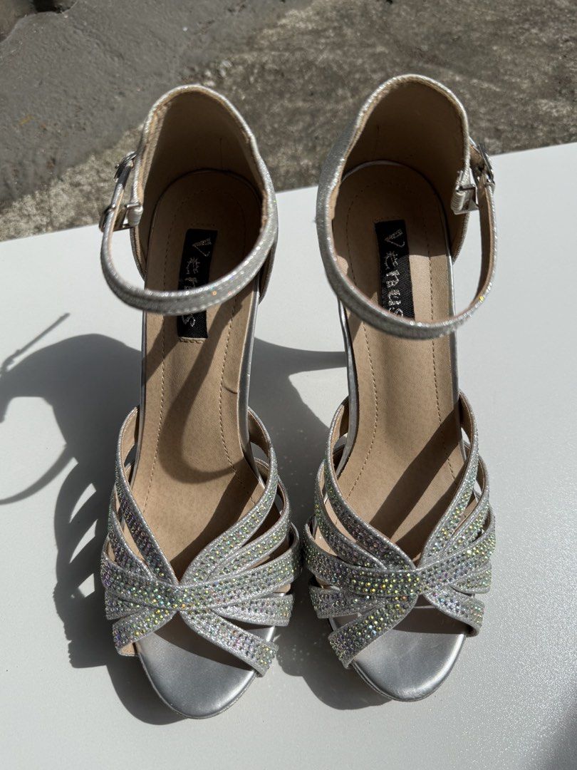 Mixed Glitter & Rhinestone Sandals / Heels (Category: Heels) located in Baguio. Submitted by jarhaine_capparel (Listing ID 1468512759, Image 3). Description: ❤️MY Silver Slip-on Heels: Size 36 ❤️Venus Silver Stilettos: Size 39 ❤️MStyle Gold Closed Toe Block Heels: Size 38 ❤️MStyle Rose Gold Open Toe Block Heels: Size 39 ❤️Nicely Black Open Toe Block Heels: Size 38 .