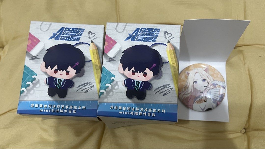 MIZI SUA Alien Stage AAHS Mini Plush Pendant Blind Box (Category: Plushies & Soft Toys) located in Las Pinas. Submitted by sbelles (Listing ID 1468645002, Image 2). Description: MIZI & SUA Official Alien Stage Anakt Arts High School Series Mini Plush Pendant Blind Box from Animate Manila 🩷 Got it for ₱699 at Animate Manila 💜 ₱1,200 + free can badge (from Animate Raffle) + free shipping to Metro Manila if getting both characters 🩷 Product size 