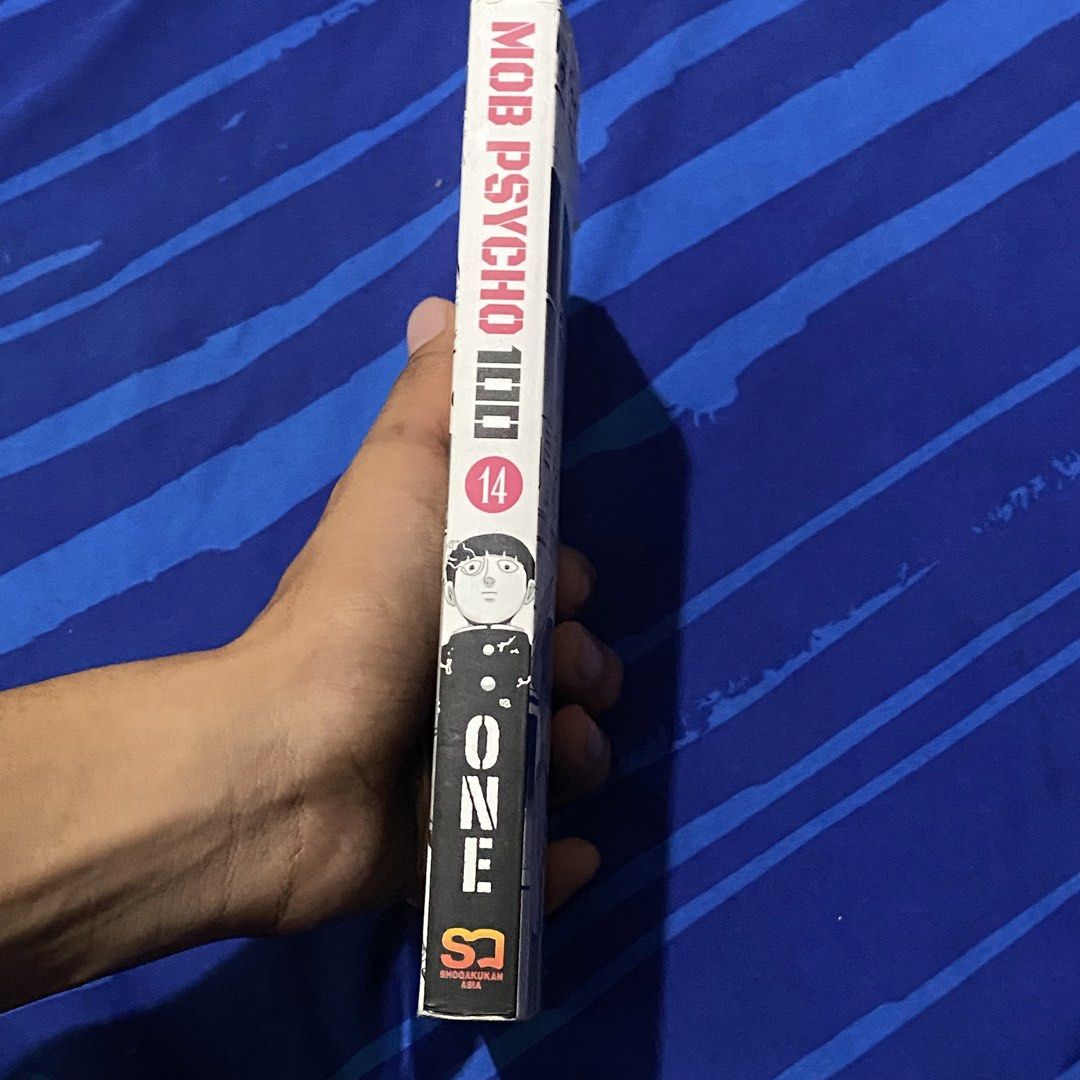 Mob Psycho 100 Volume 14 Manga English Version (Category: Comics & Manga) located in Nabunturan. Submitted by cristianre78547 (Listing ID 1468533758, Image 3). Description: - Title: Mob Psycho 100 Volume 14 - Author: ONE - Publisher: Shogakukan Asia - Language: English (Paperback) - Arc: Psycho Helmet Cult arc - Condition: Clean pages with minor shelf wear on edges.