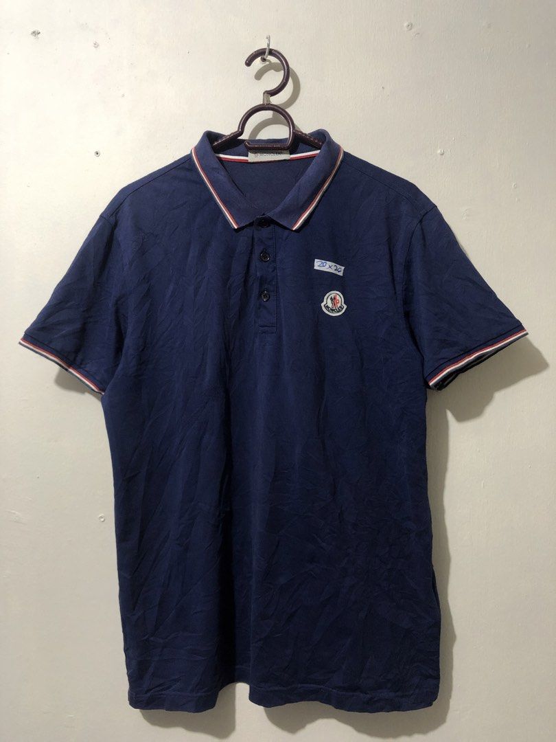 Moncler Polo Shirt (Category: Tshirts & Polo Shirts ) located in Manila. Submitted by raremountain00 (Listing ID 1468686803, Image 1). Description: Authentic Excellent condition Issue minimal rans check last picture.