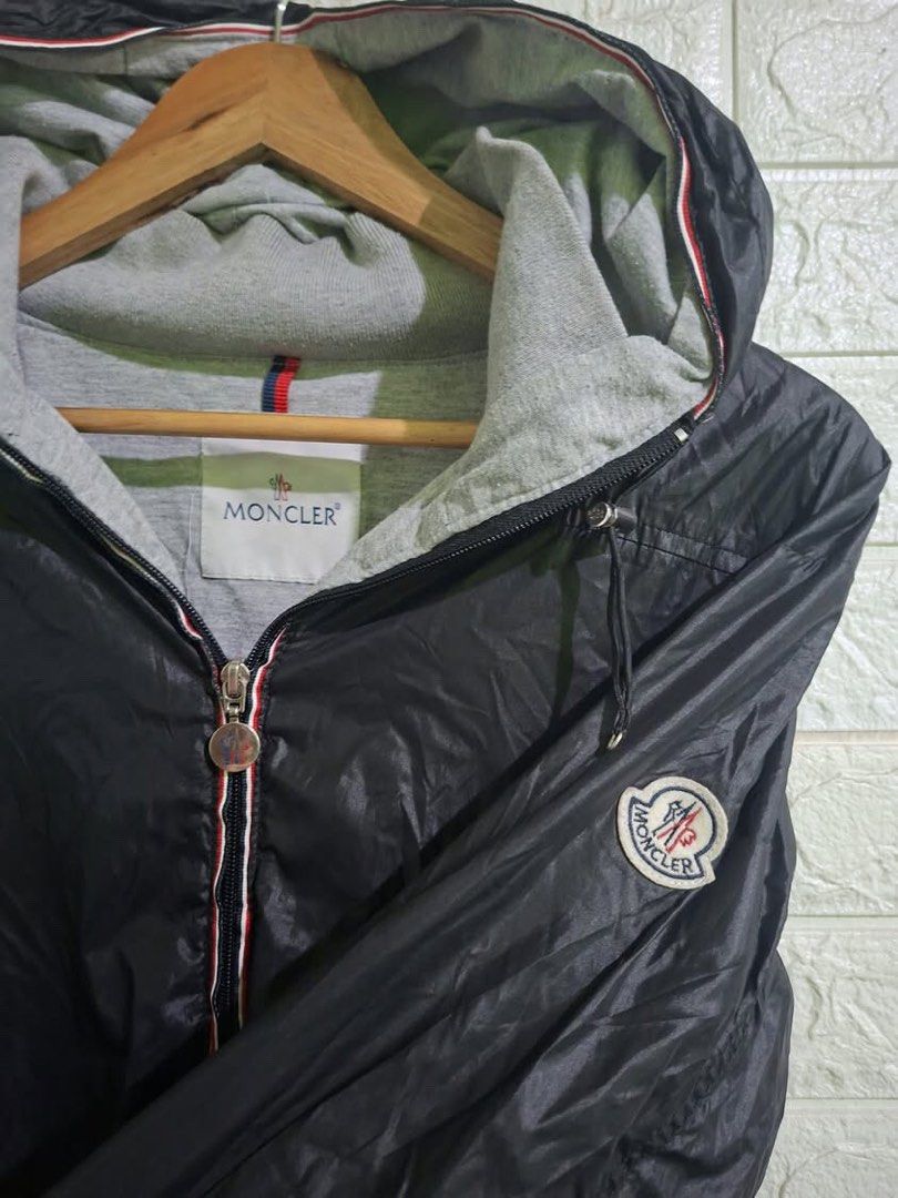 Moncler Windbreaker Zip Up Jacket (Category: Coats, Jackets and Outerwear) located in Bulacan. Submitted by bleue.finds (Listing ID 1468575658, Image 2). Description: Moncler Windbreaker Zip Up Jacket - 25.5 front length - 28 back length - 23 width - no issue - as new - good condition .