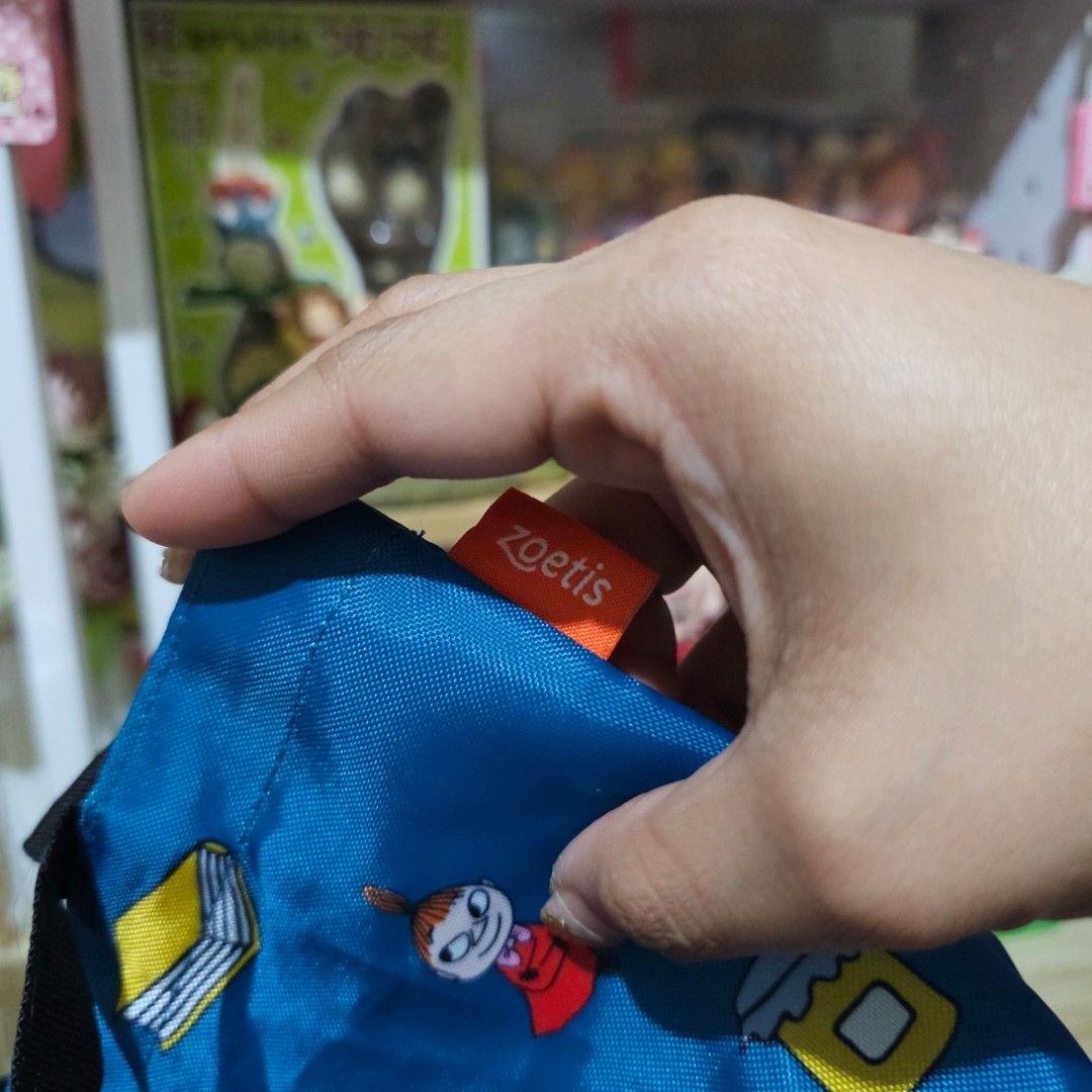 Moomin × Zoetis Collaboration Blue Mini Tote Bag (Category: Tote Bags) located in Manila. Submitted by lovelylovesjapan (Listing ID 1468508439, Image 3). Description: 🌸The item is on-hand and authentic from Japan 🌸Mode of Payment (MOP): GCASH/Bank Transfer 🌸Mode of Delivery (MOD): J&T or Lalamove (Shipping every Saturdays and Sundays) Notes: 🩷Breakable items are packed with care and caution. Seller will not be held liable for any damages incu