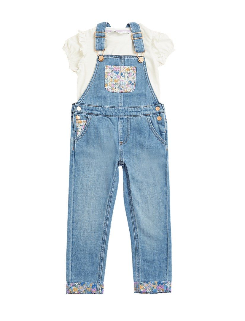 M&S Cotton Rich Denim Dungarees (Category: Babies & Kids Fashion) located in Pasay City. Submitted by littlebebekidsstuff (Listing ID 1468509683, Image 2). Description: Size: 2-3y.