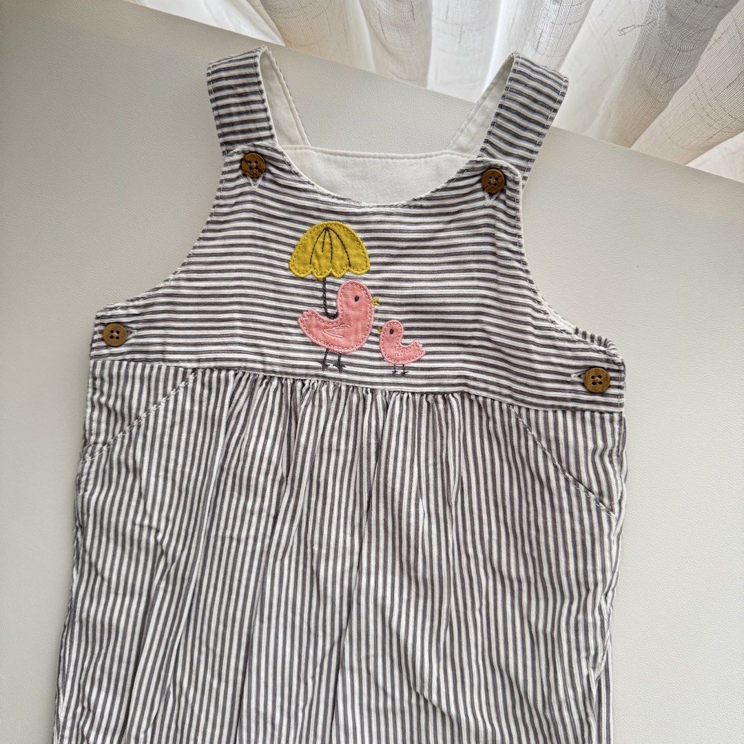 M&S Striped Dungarees (Category: Babies & Kids Fashion) located in Pasay City. Submitted by littlebebekidsstuff (Listing ID 1468520778, Image 3). Description: Size: 9-12m.