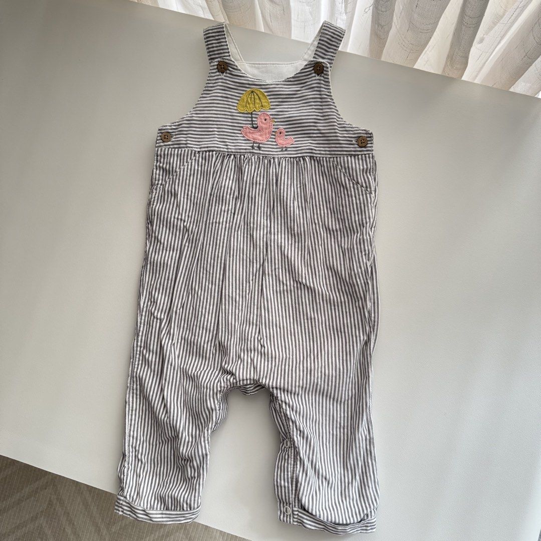 M&S Striped Dungarees (Category: Babies & Kids Fashion) located in Pasay City. Submitted by littlebebekidsstuff (Listing ID 1468520778, Image 2). Description: Size: 9-12m.