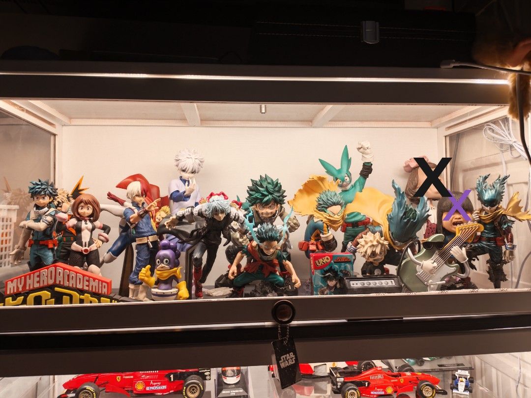 My Hero Academia Figures (Category: Figurines & Statues) located in Makati City. Submitted by dekudc (Listing ID 1468656839, Image 1). Description: MHA figures. for take all only. location: pickup nyo sa place ko. pass sa meet up. kayo mag alis sa lalagyan. take all lang. wag na mag pm kung tingi..