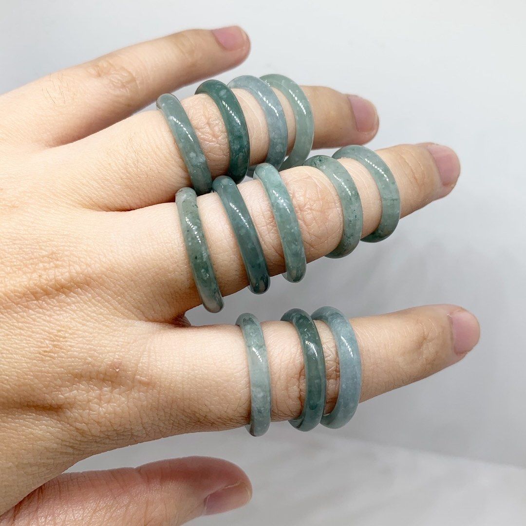 Natural Grade A Icy Blue Water Jadeite Slim Bangle Ring • (Category: Rings) located in Cabanatuan. Submitted by cm.yen (Listing ID 1468587262, Image 3). Description: “OVERALL STONE FOR GOOD HEALTH, LUCK, LONG LIFE, PROTECTION, ATTRACTS WEALTH AND MANIFEST YOUR DREAMS TO REALITY” Natural Grade A Icy Blue Water Jadeite Slim Bangle Ring • P 690 | Natural Stone 💯 Sizes: 5-10 Stone of Heaven. It’s mainly considered as a symbol of serenity, tranquilit