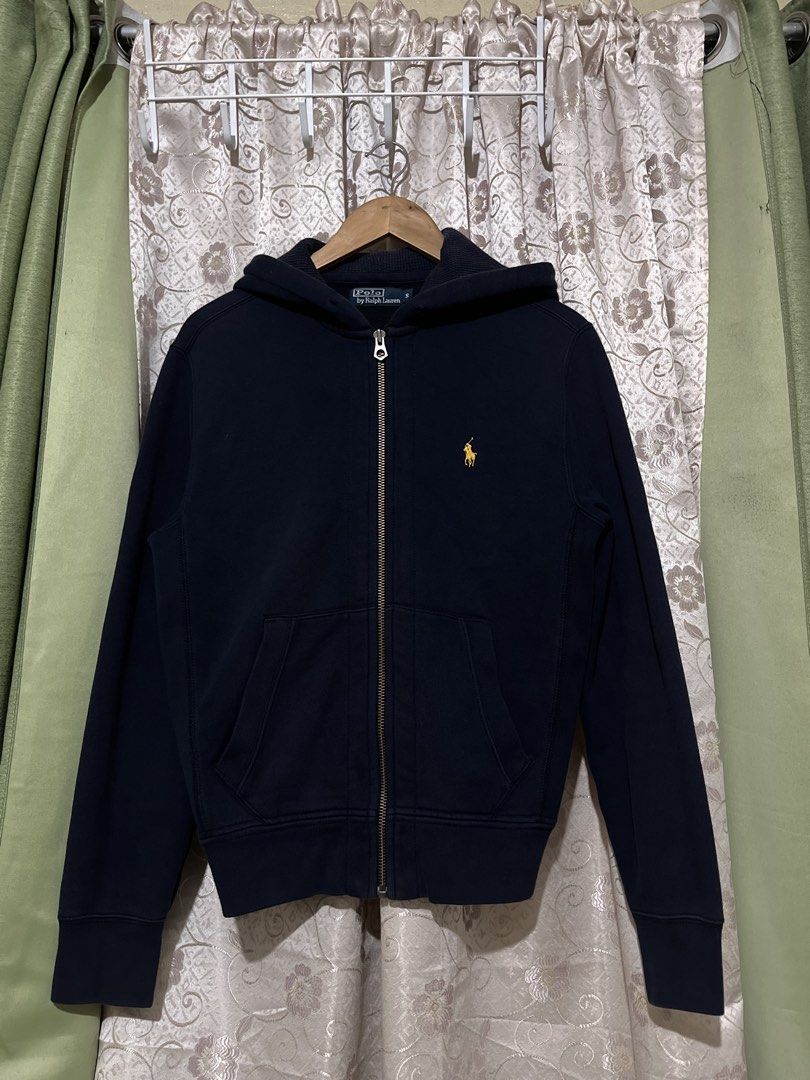 NAVY BLUE RL ZIP UP (Category: Coats, Jackets and Outerwear) located in Davao. Submitted by foundmyfaves (Listing ID 1468661046, Image 1). Description: NO ISSUES - details are shown in the picture - good condition - thick fabric -free shipping.