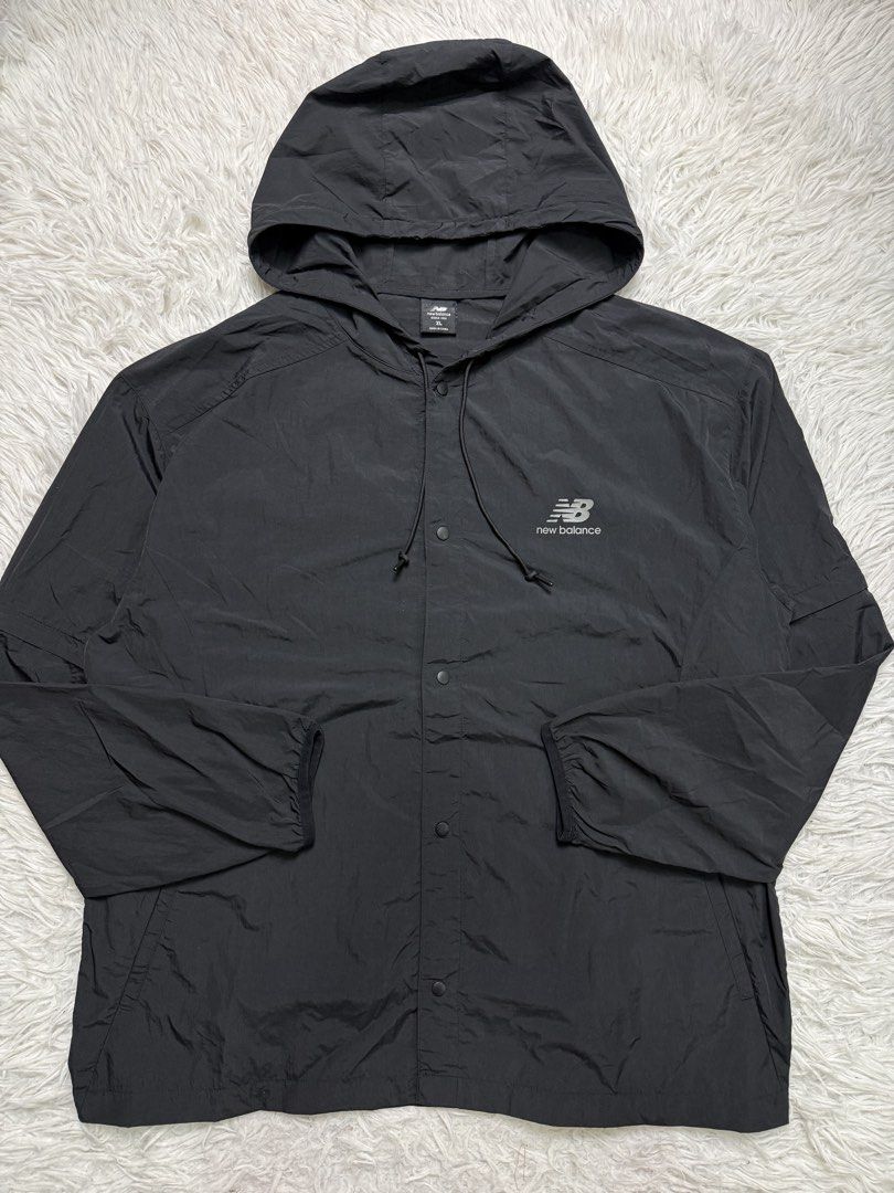New balance (Category: Coats, Jackets and Outerwear) located in Baguio. Submitted by sellingtonshop (Listing ID 1468520897, Image 1). Description: t9. New Balance snap nylon jacket Size: XL Dimes: 30*25 Condition: good as new Issue: none Mine: 780 Steal: 880 Grab: 980.