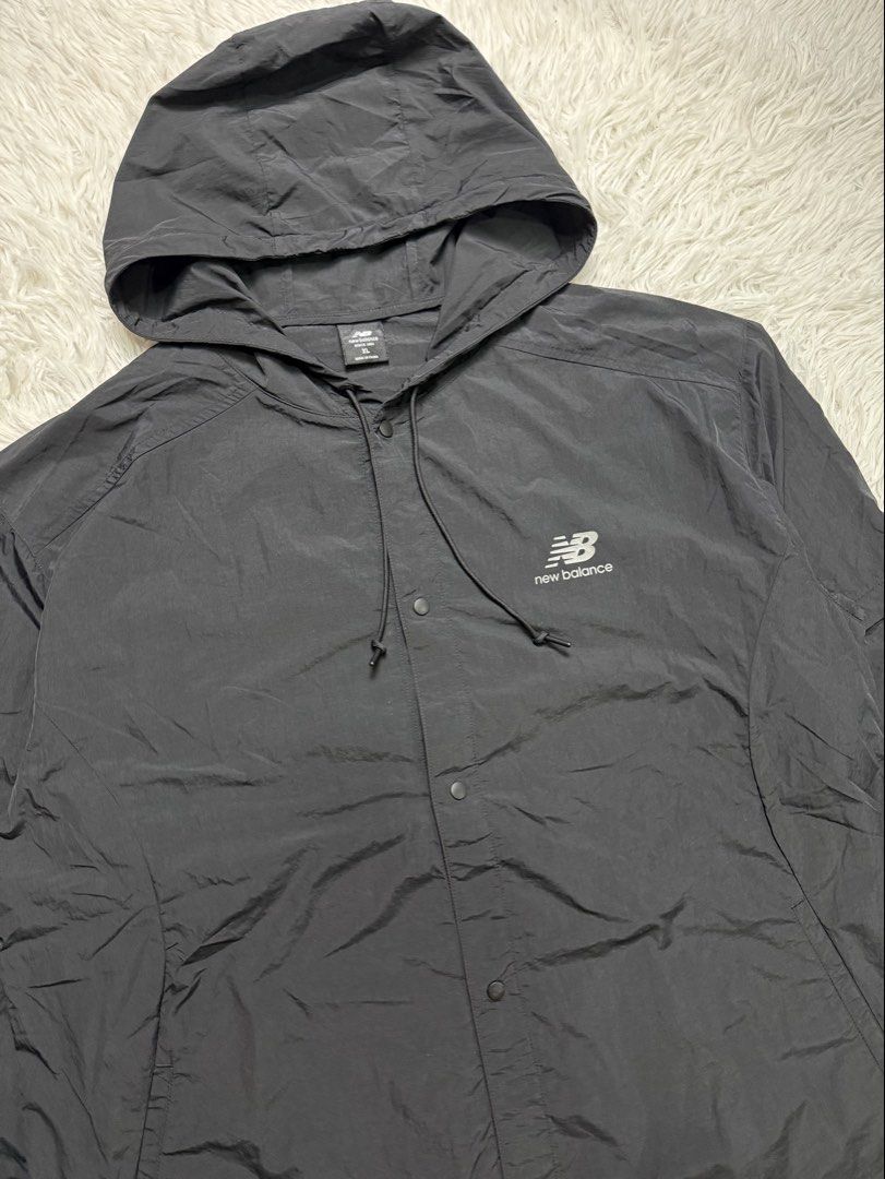 New balance (Category: Coats, Jackets and Outerwear) located in Baguio. Submitted by sellingtonshop (Listing ID 1468520897, Image 2). Description: t9. New Balance snap nylon jacket Size: XL Dimes: 30*25 Condition: good as new Issue: none Mine: 780 Steal: 880 Grab: 980.