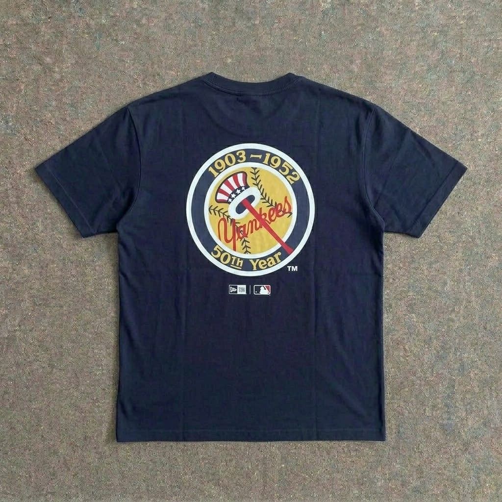 New era yankees 50th anniversary tee (Category: Tshirts & Polo Shirts ) located in Batangas. Submitted by lelethrift.com (Listing ID 1468646212, Image 2). Description: New era yankees 50th anniversary tee Size: XL excellent condition No issue, no pinholes ready to wear, napa laundry na complete tags.