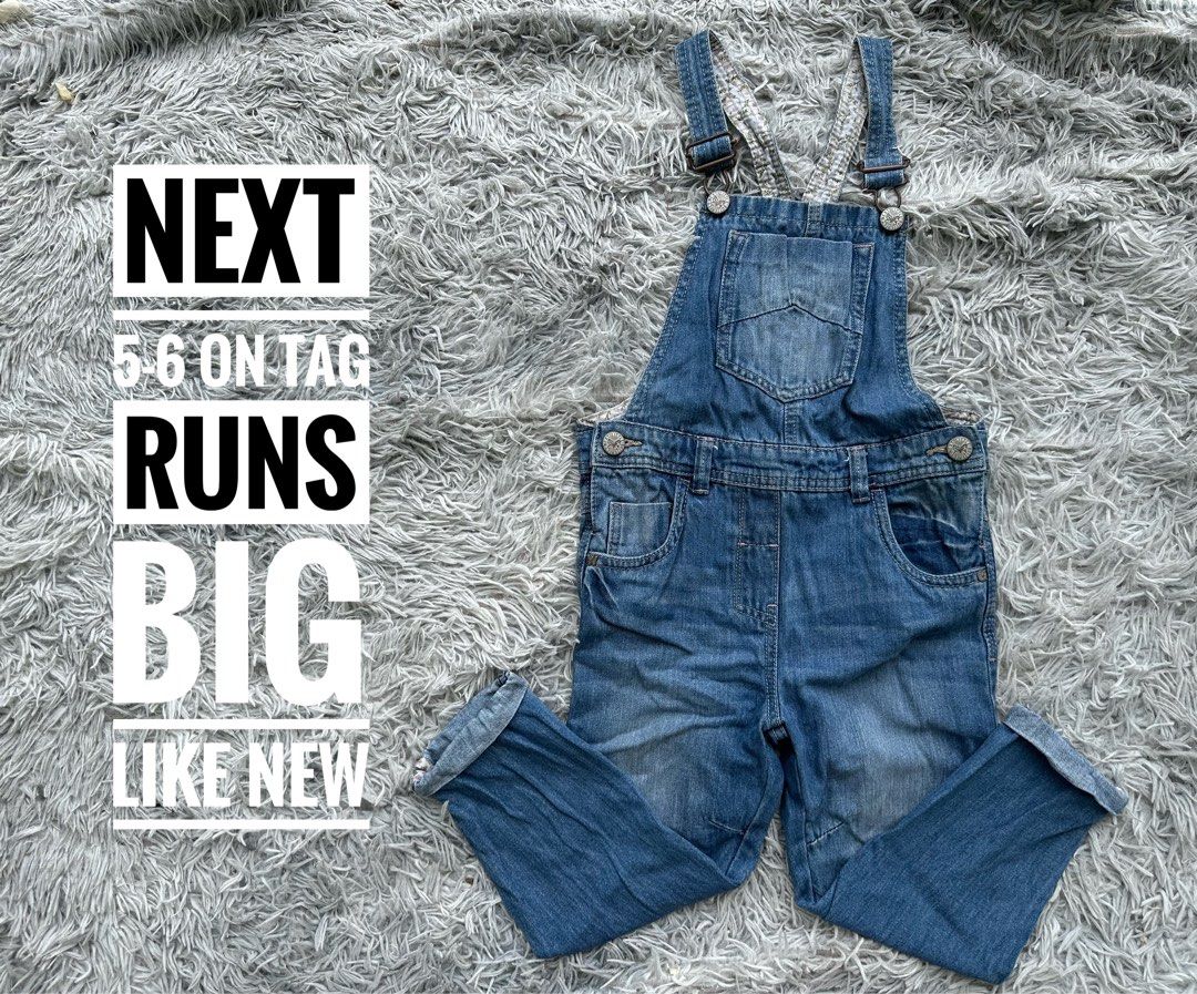 Next kids Denim Overalls Size 5-6 (Category: Babies & Kids Fashion) located in Calapan. Submitted by momirae (Listing ID 1468644331, Image 1). Description: 1 day reservation only loc: calapan city oriental mindoro (luzon) no shop*ee checkout, no cod/cop gcash, unionbank, maribank, gotyme j&t courier NO RUSH SHIPPING **additional fee for the rider if you want same day pickup for shipping.
