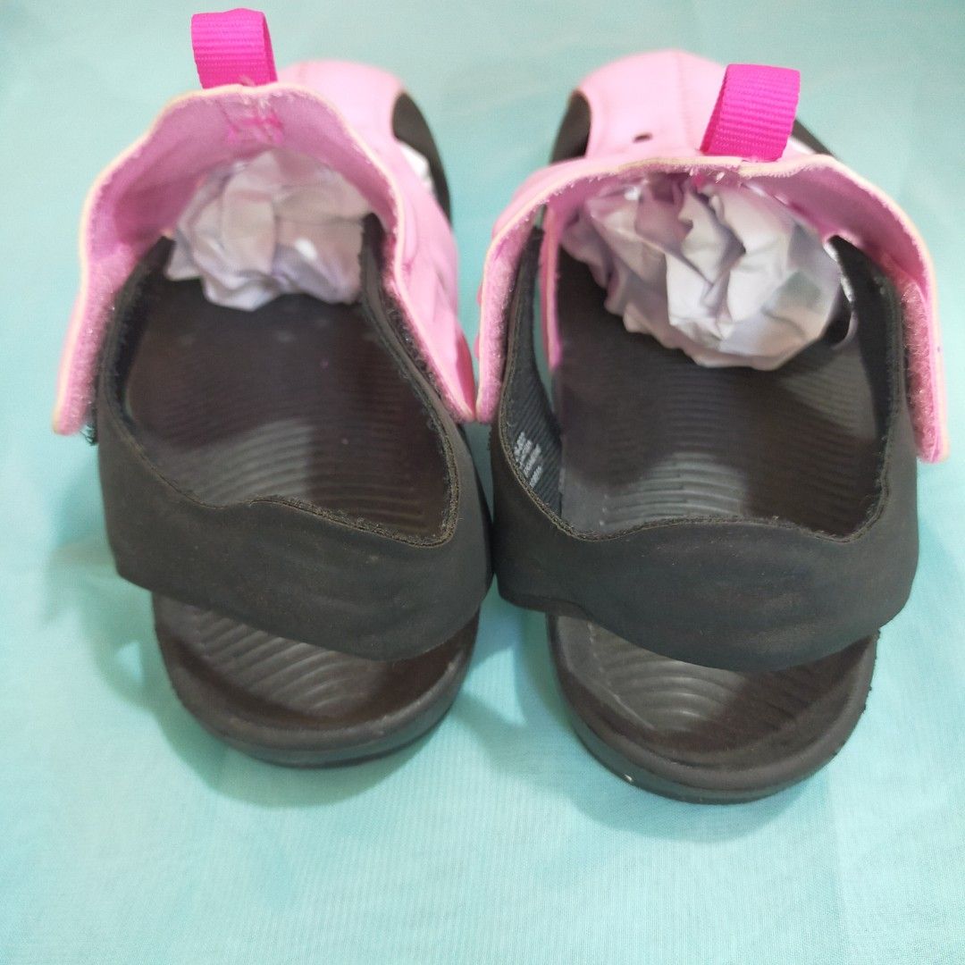 Nike (Category: Babies & Kids Fashion) located in Lapu Lapu. Submitted by new-opening (Listing ID 1468529003, Image 3). Description: nike sandals unisex like new in good condition color pink mix purple and black size eur 28 made indonesia quality good and strong..