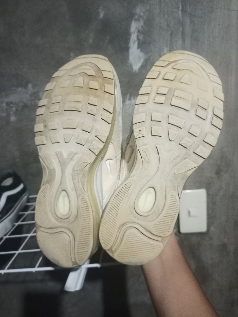 Nike Airmax 97 (Category: Sneakers) located in Mabalacat. Submitted by hasashoe (Listing ID 1468603571, Image 2). Description: SIZE ON PIC GOOD CONDITION GOOD WORKING PERFORMANCE WEAR AND GO has a minor scratch not visible.