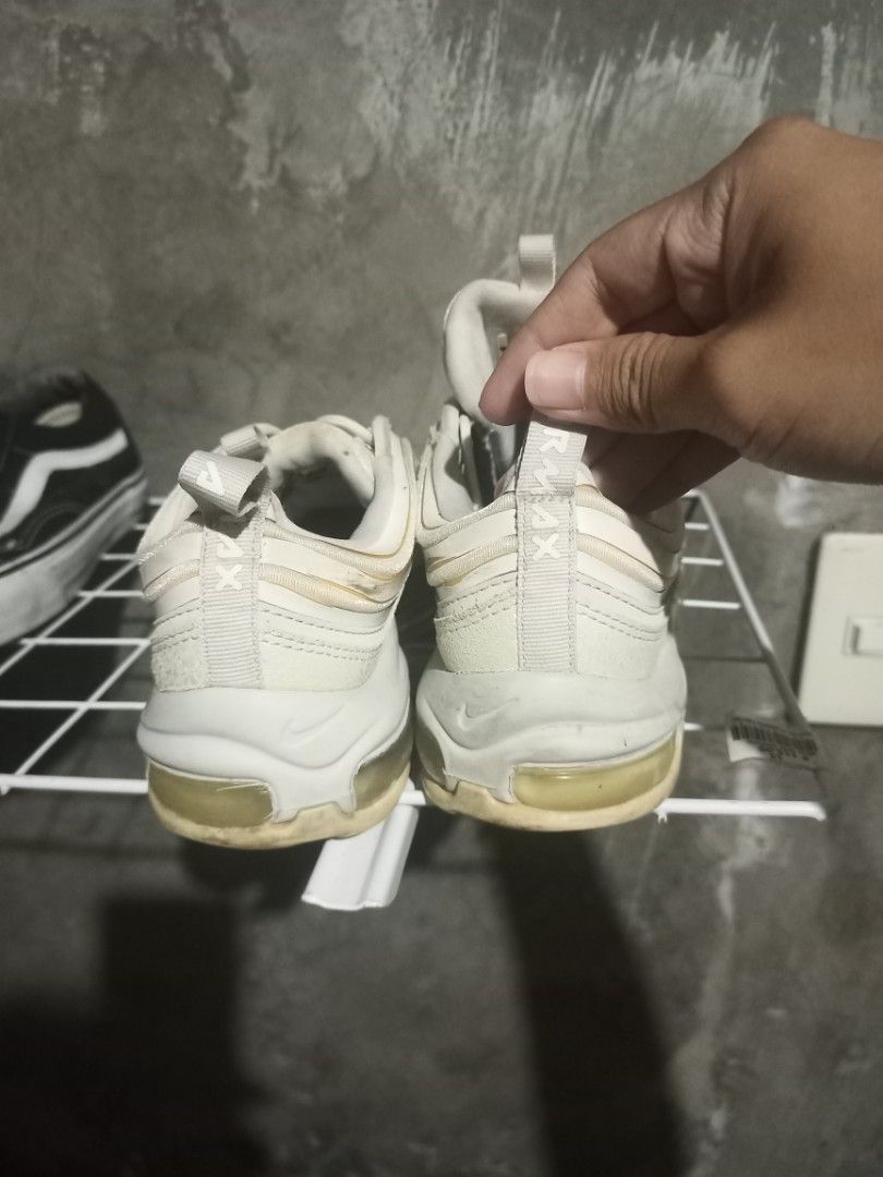 Nike Airmax 97 (Category: Sneakers) located in Mabalacat. Submitted by hasashoe (Listing ID 1468603571, Image 3). Description: SIZE ON PIC GOOD CONDITION GOOD WORKING PERFORMANCE WEAR AND GO has a minor scratch not visible.
