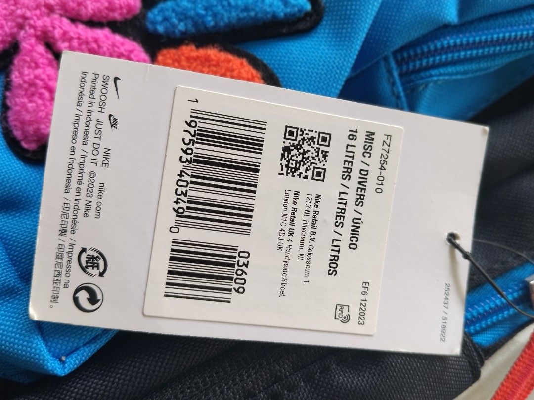 Nike Bagpack (Category: Backpacks) located in General Mariano Alvarez. Submitted by iamnotjen (Listing ID 1468501430, Image 3). Description: Brand New 16 Liters Authentic.