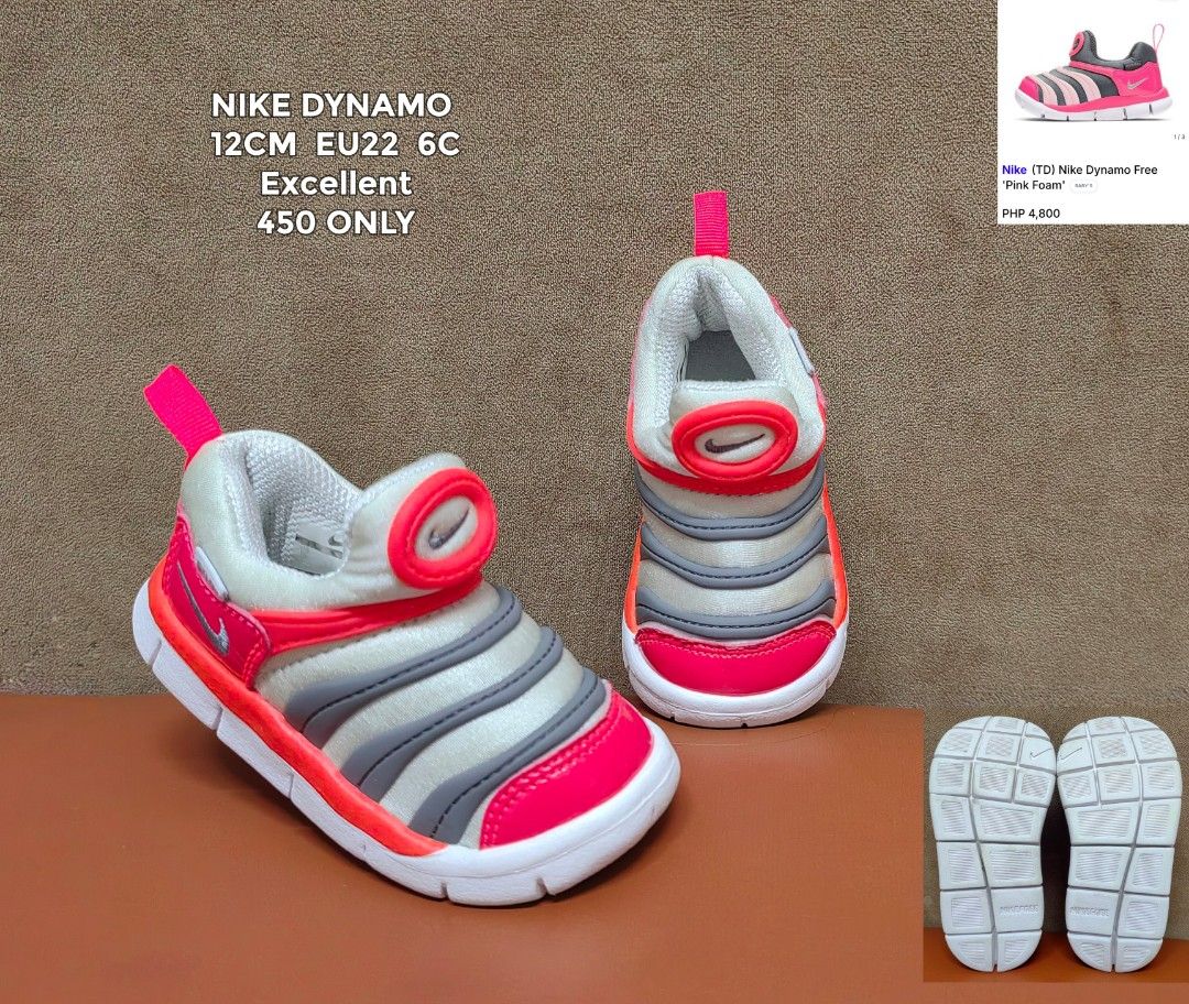 NIKE DYNAMO KIDS (Category: Babies & Kids Fashion) located in Cebu City. Submitted by shopwithshee (Listing ID 1468501426, Image 1). Description: Hi🖐 Welcome to my shop! All items are guaranteed 💯 orig. All Br@nded preloved items with ff conditions; Likenew ( LN), Excellent Used condition ( EUC), Very good condition (VGUC) Kindly refer Details in the pic. Dont hesitate to dm for more pics and angle you want to see. I will be happy to respond to