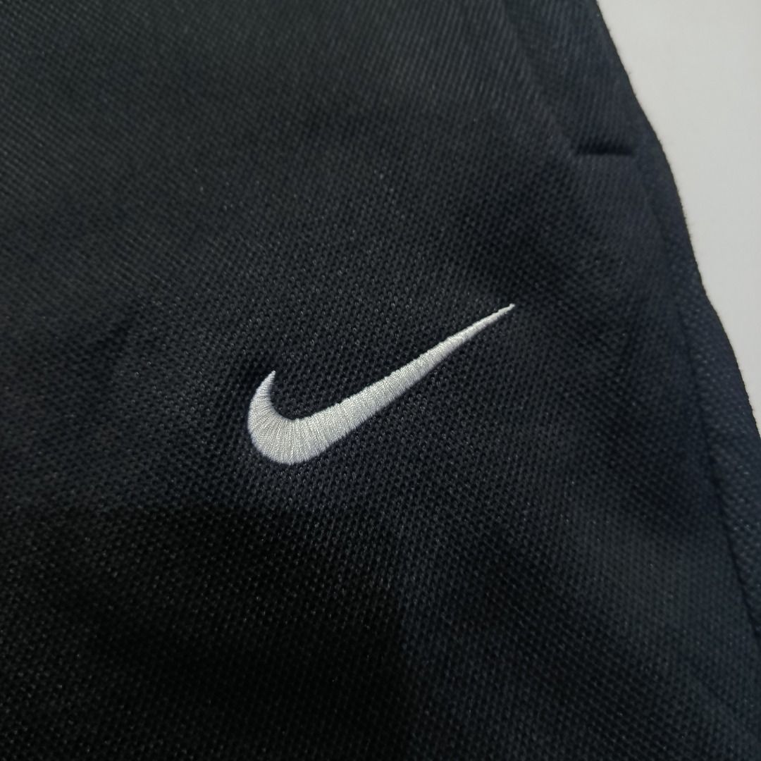 Nike Knee Graphic Black Jogger Pants (Category: Joggers) located in Taytay. Submitted by hoodgrail.vtg (Listing ID 1468621528, Image 3). Description: • Excellent condition - Like new • Contrasting Nike knee graphics, embroidered Swoosh logo, adjustable drawstring waist and tapered cuffs • Size on tag: 4XL — best fits 34–38 • Measurements: 18.5 x 41.5 in • Leg opening: 5.5 in (elastic) • Color rate: 9.5/10 • Issue: None.