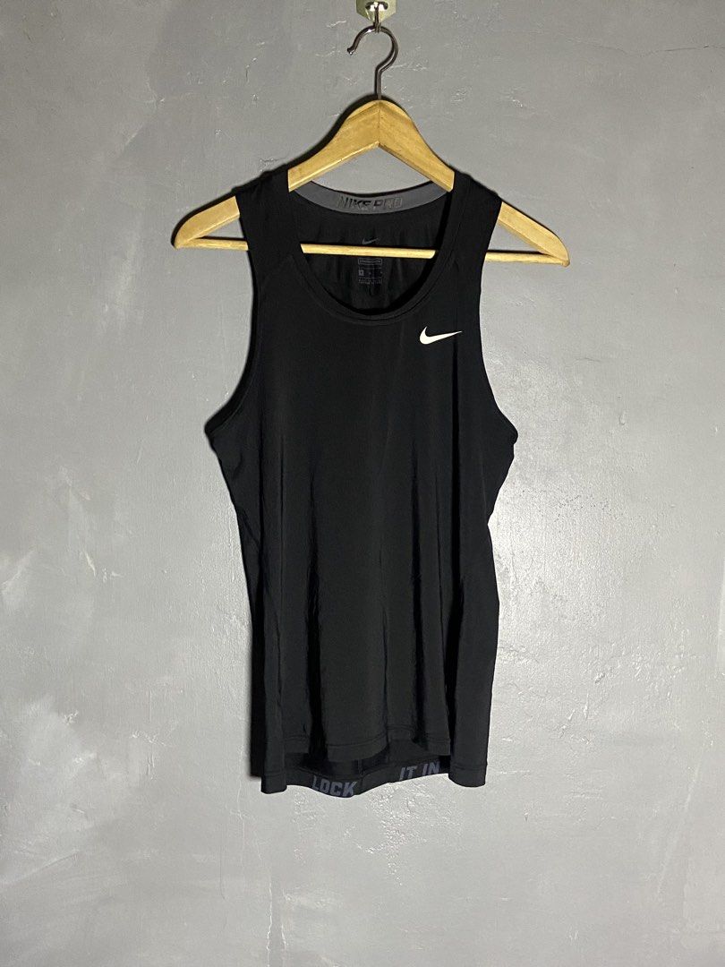 Nike Pro Lock It In Compression Tank (Category: Activewear) located in Cabuyao City. Submitted by chukz_x (Listing ID 1468676243, Image 2). Description: Nike Pro Lock It In Compression Tank Size : Medium Dimes : 16W 26L Condition : Excellent Issue : none Price : 850 📍READY TO WEAR 📍Cabuyao Laguna.