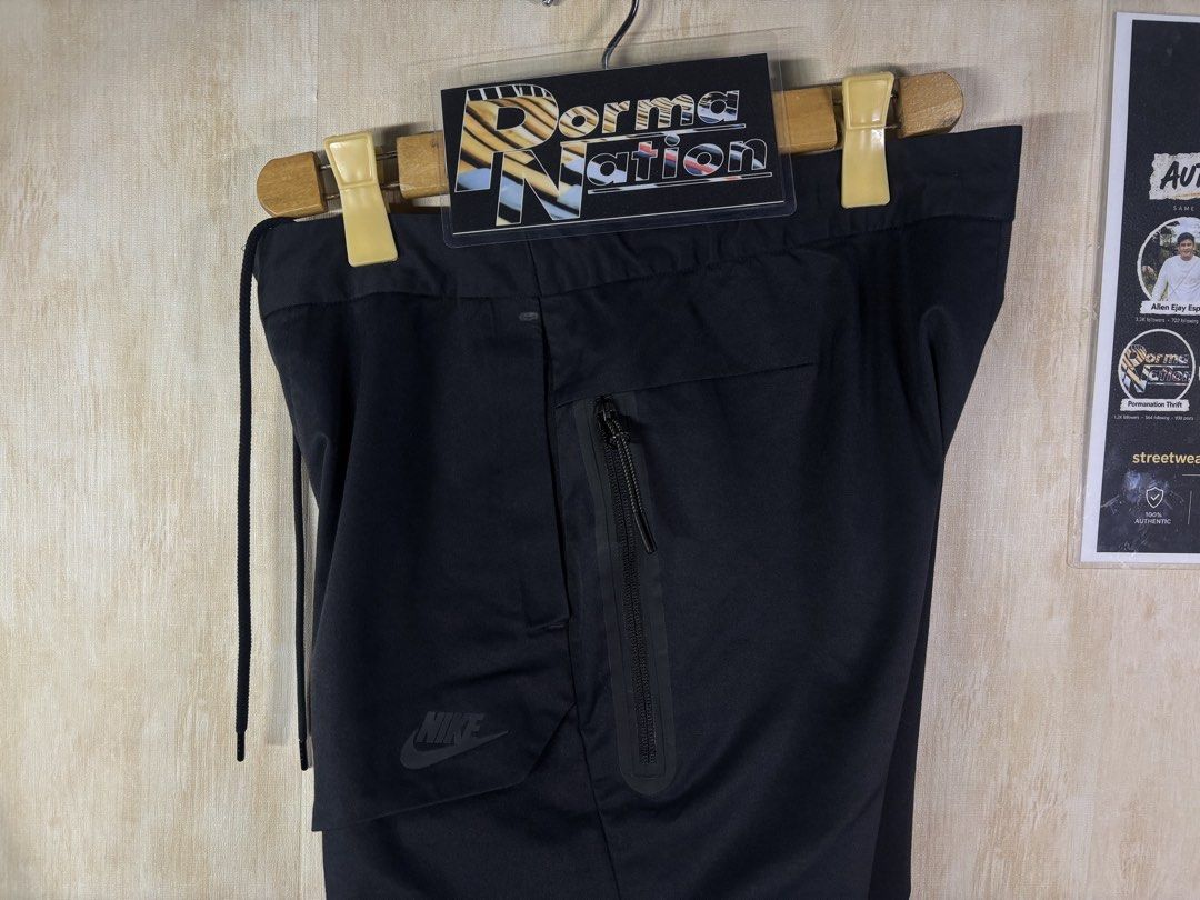 NIKE SPORTSWEAR TECH PACK PANTS (Category: Trousers) located in Cabuyao City. Submitted by pormanation-thrift-store (Listing ID 1468600748, Image 3). Description: NIKE SPORTSWEAR TECH PACK PANTS Condition: LIKE NEW Color rate: 10/10 (PWEDE SA MASELAN) Size: 30 Dimes: 30”Wx37”L Issue: NONE‼️ Price: 1800.