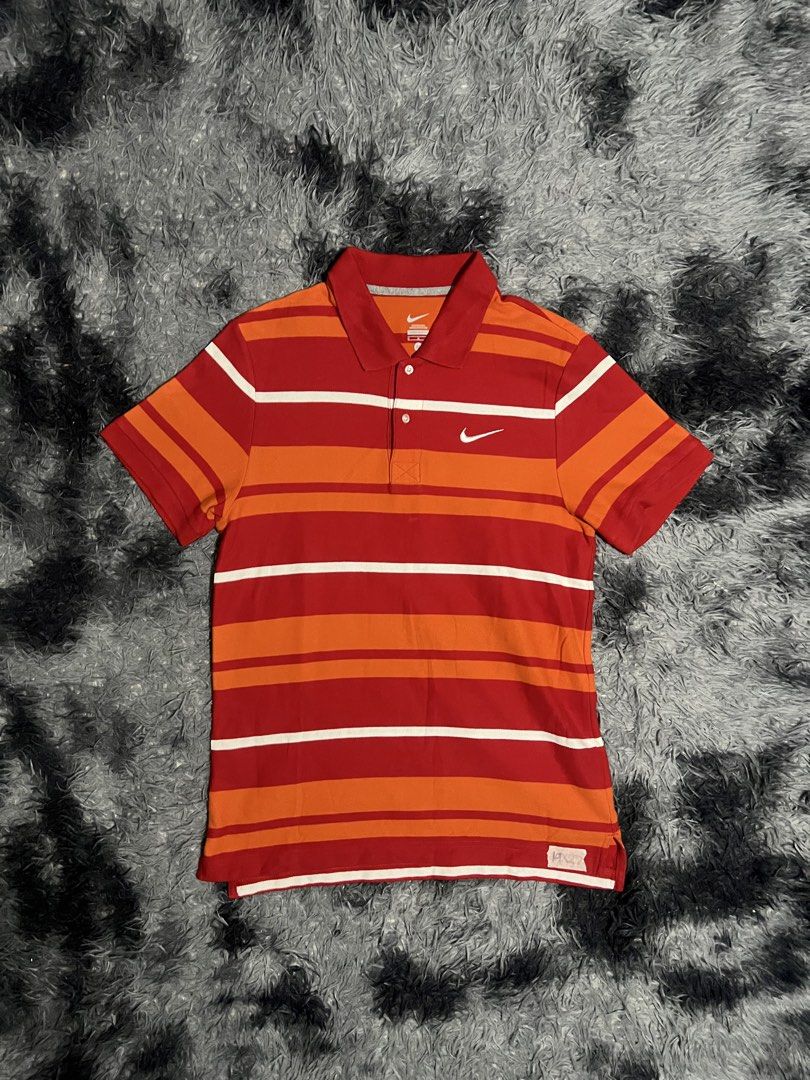 Nike vintage striped polo (Category: Tshirts & Polo Shirts ) located in Cebu City. Submitted by drip_block (Listing ID 1468609219, Image 1). Description: Size M on tag Dimes 19x27.