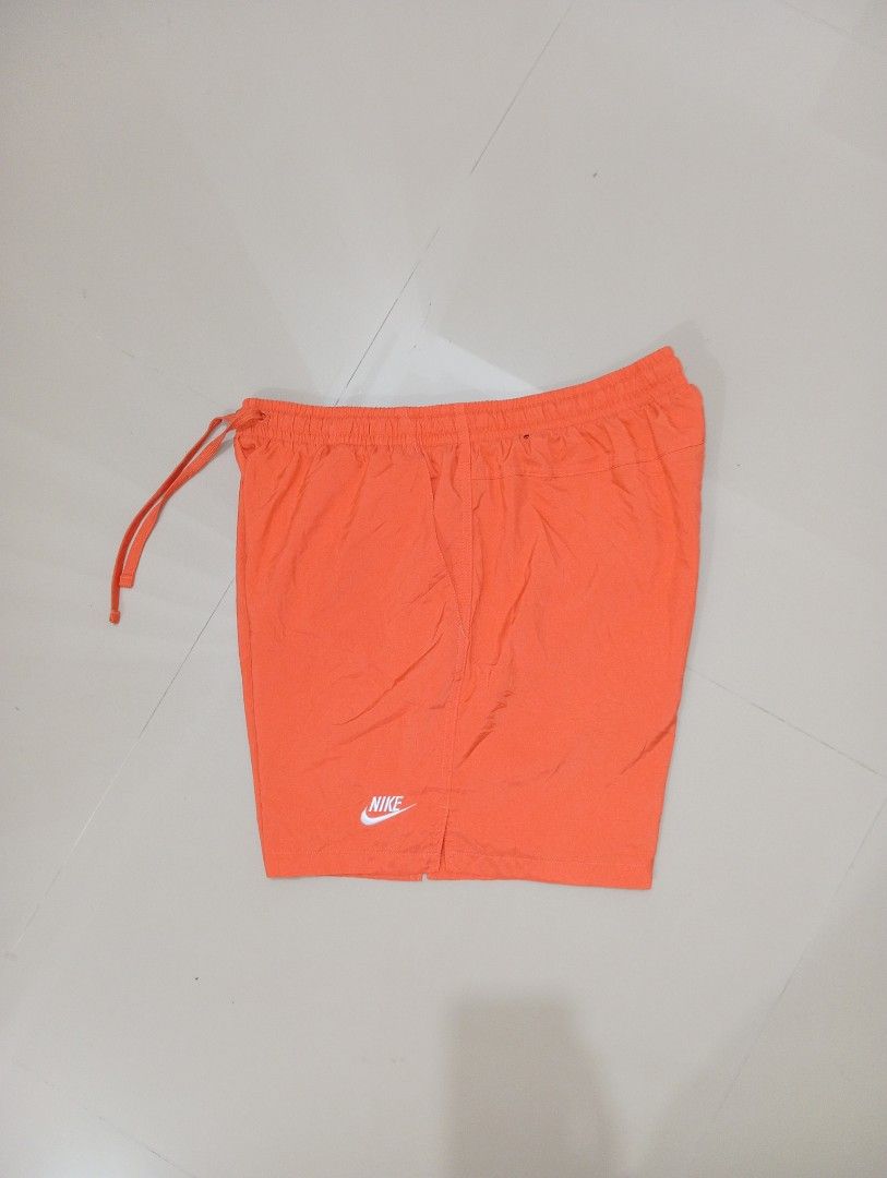 Nike Woven Orange Shorts Size XL (Category: Shorts) located in Guihulngan. Submitted by jaylordfra13193 (Listing ID 1468683040, Image 1). Description: - Brand: Nike - Color: Bright Orange - Size: XL - Style/Model: AR2382-842 - Material: 100% polyester with breathable mesh interior - Features: Adjustable drawstring waistband and small white Nike logo on left leg - Origin: Made in Vietnam - Condition: Excellent Free Size Length 19 leg Opening 13.5.