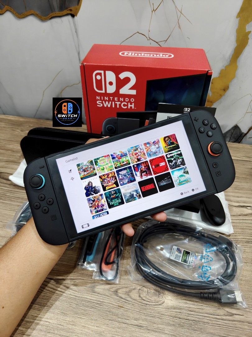 Nintendo Switch 2 with Games (Category: Nintendo) located in Manila. Submitted by nswitchgear (Listing ID 1468501274, Image 1). Description: 🎮 𝐅𝐎𝐑 𝐒𝐀𝐋𝐄: 𝐍𝐢𝐧𝐭𝐞𝐧𝐝𝐨 𝐒𝐰𝐢𝐭𝐜𝐡 2 𝐌𝐨𝐝𝐞𝐥 with Free Games 🛒💰₱28,999 firm ✨ Preloved in Best to as new condition 🎮Comes with 8 Accounts with Multiple Shared Games list can be installed no need to buy expensive games for mean time :) See Last picture for our Gamelist in Library 🤝 📦 Co