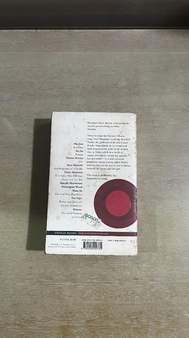 Norwegian Wood by Haruki Murakami (Category: Storybooks) located in Pasig City. Submitted by murphy.reads (Listing ID 1468560346, Image 2). Description: .