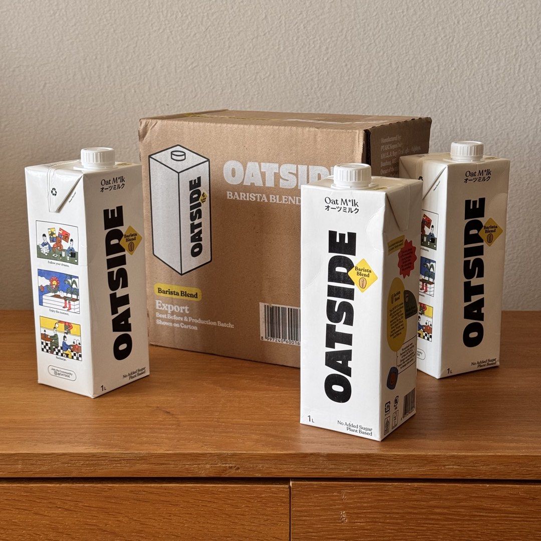 Oatside Barista Blend 1L (Category: Beverages) located in Davao. Submitted by silverearth_3394b2 (Listing ID 1468654228, Image 2). Description: Oatside Barista Blend 1L (Indonesia🇮🇩) • 1 pc – ₱150 • 1 case (6 pcs) – ₱850 Best Before: 23 June 2027 Oatside Barista Blend 1L (Thailand🇹🇭) • 1 pc – ₱140 • 1 case (6 pcs) – ₱840 Best Before: 04 May 2027 First come first served! 📍 MEETUP Outside Starbucks Abreeza Mon–Sat • 1–6 PM Please schedule at l