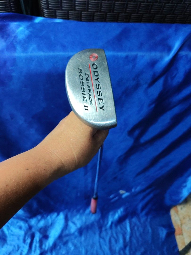 Odyssey deep face Rossie II (Category: Golf) located in Manila. Submitted by meiyeon2 (Listing ID 1468712399, Image 1). Description: right handed club 32 inches grip paint is faded but still usable..