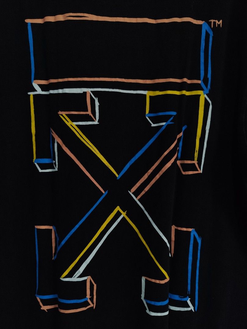 Off white (Category: Tshirts & Polo Shirts ) located in Kabacan. Submitted by thriftpingts (Listing ID 1468515466, Image 3). Description: OFf white Condition: 9.8/10 Color rate : 9.8/10 W: 23 L: 32 Washtags: ✅ Issue: X.