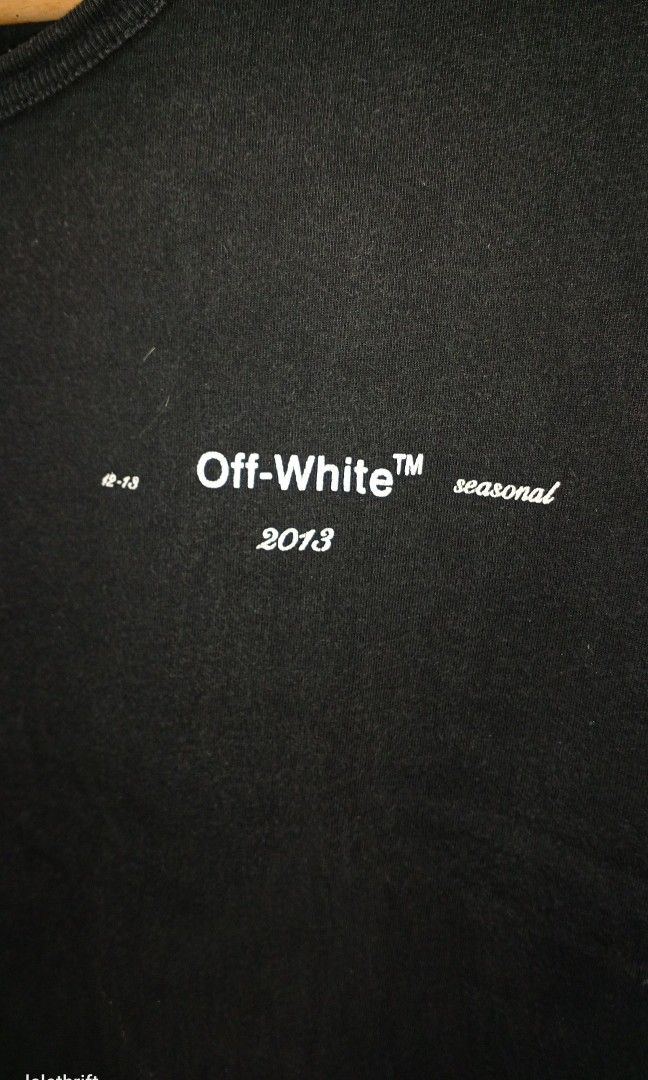 Off white Impressionism tee (Category: Tshirts & Polo Shirts ) located in Batangas. Submitted by lelethrift.com (Listing ID 1468685520, Image 3). Description: Off white impressionism tee Size: Large Good condition Complete tags ready to wear, napa laundry na issue: super minimal hairlines and faded neck tag label.