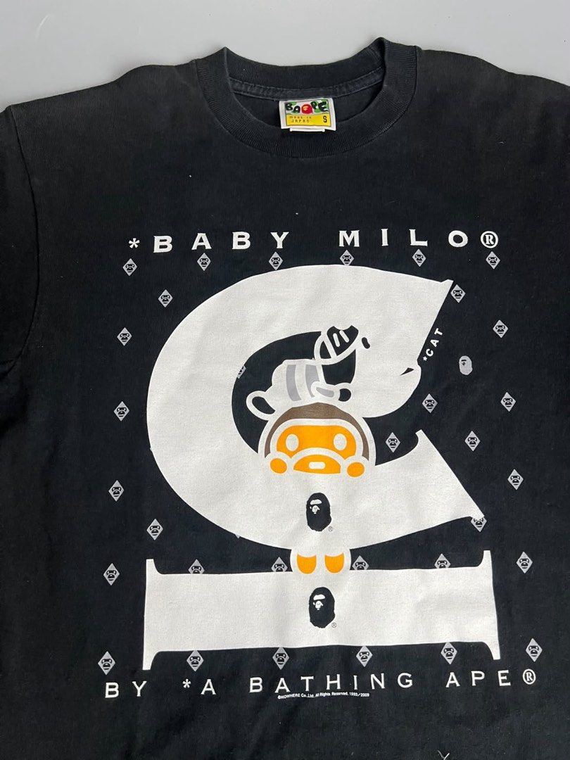 OG Bape - Baby Milo - Tee (Category: Tshirts & Polo Shirts ) located in San Pablo. Submitted by hiddenrygn (Listing ID 1468535272, Image 3). Description: OG Bape - Baby Milo - Tee Size : S (18” 26”) No major flaws Excellent condition Authentic DM!.
