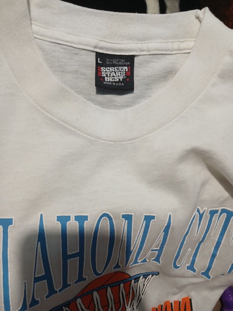 🔥Oklahoma🔥 (Category: Activewear) located in Cadiz. Submitted by jcthrifting (Listing ID 1468540356, Image 3). Description: 🔥Oklahoma🔥 Champion Shirt👕 Screen Star Best on tag L on tag 20.5W×27L 📩.